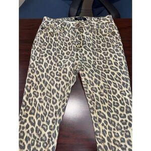 Judy Blue Leopard Print Skinny Fit Jeans Size 5/27